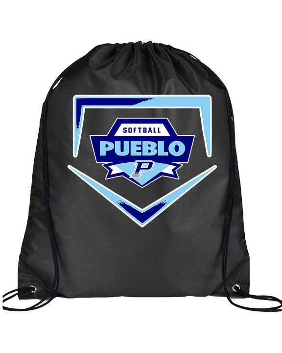 Pueblo Athletic Booster Softball Plate - Drawstring Bag