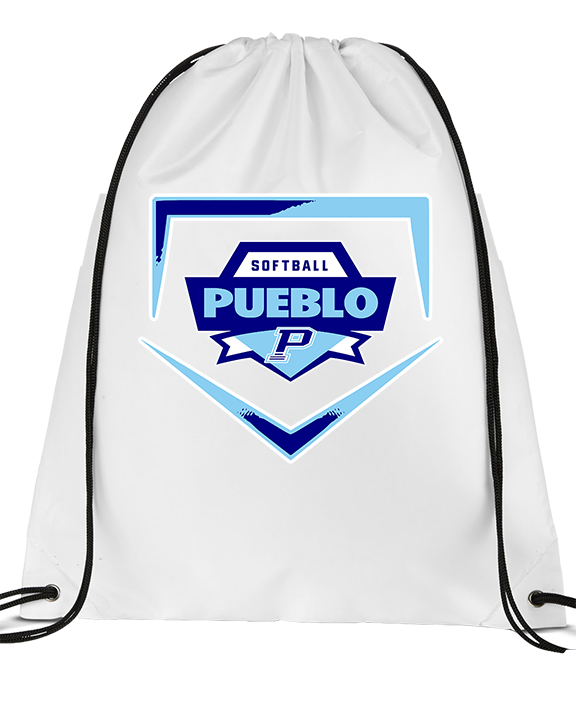 Pueblo Athletic Booster Softball Plate - Drawstring Bag