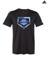 Pueblo Athletic Booster Softball Plate - Mens Adidas Performance Shirt