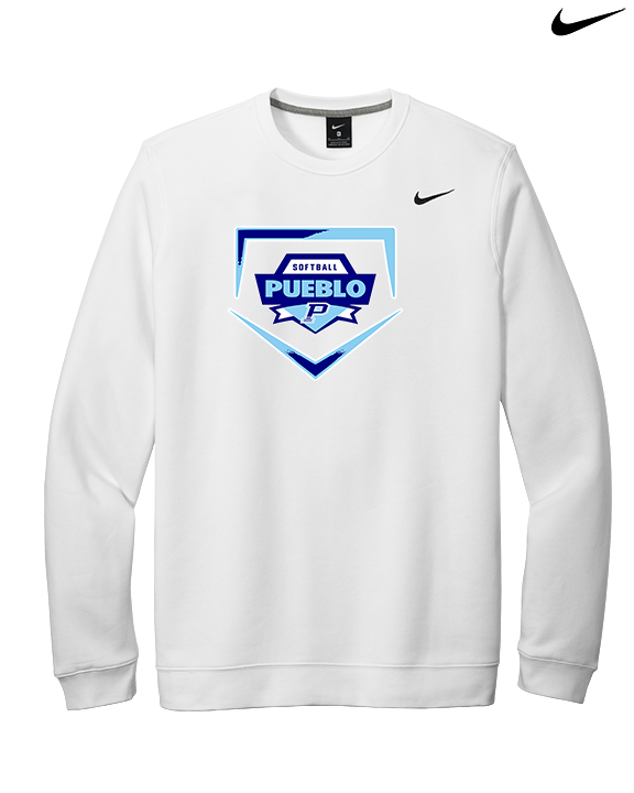 Pueblo Athletic Booster Softball Plate - Mens Nike Crewneck