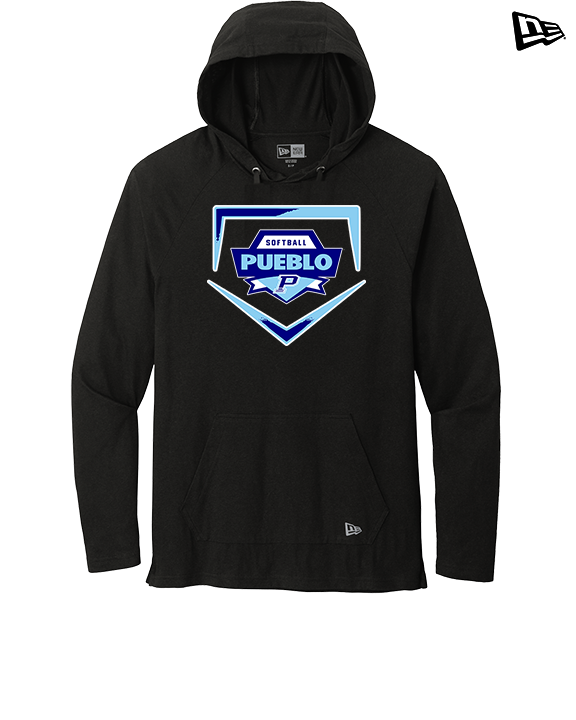 Pueblo Athletic Booster Softball Plate - New Era Tri-Blend Hoodie