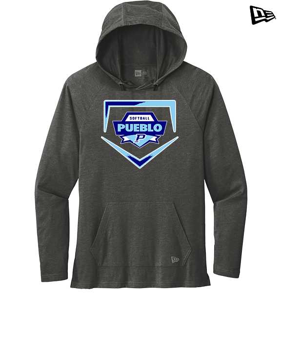 Pueblo Athletic Booster Softball Plate - New Era Tri-Blend Hoodie