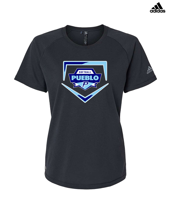Pueblo Athletic Booster Softball Plate - Womens Adidas Performance Shirt
