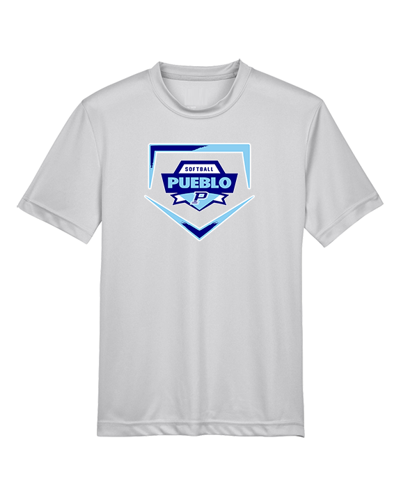 Pueblo Athletic Booster Softball Plate - Youth Performance Shirt