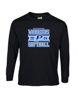 Pueblo Athletic Booster Softball Stamp - Cotton Longsleeve
