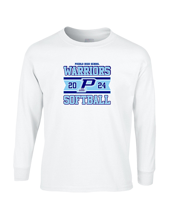 Pueblo Athletic Booster Softball Stamp - Cotton Longsleeve