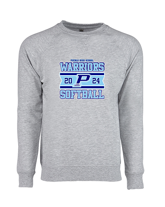 Pueblo Athletic Booster Softball Stamp - Crewneck Sweatshirt