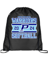 Pueblo Athletic Booster Softball Stamp - Drawstring Bag