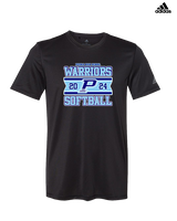 Pueblo Athletic Booster Softball Stamp - Mens Adidas Performance Shirt