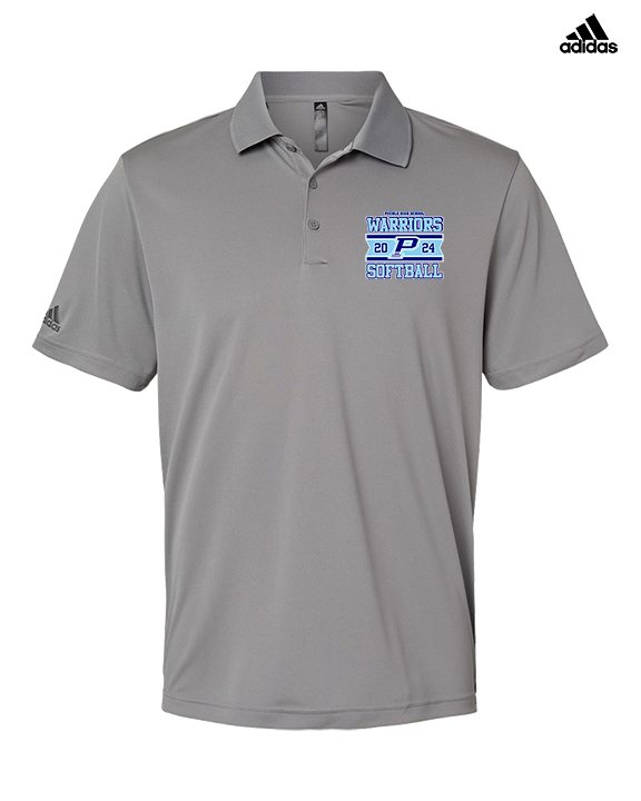 Pueblo Athletic Booster Softball Stamp - Mens Adidas Polo