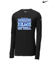 Pueblo Athletic Booster Softball Stamp - Mens Nike Longsleeve
