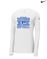 Pueblo Athletic Booster Softball Stamp - Mens Nike Longsleeve