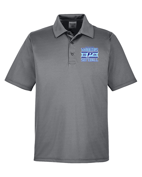 Pueblo Athletic Booster Softball Stamp - Mens Polo