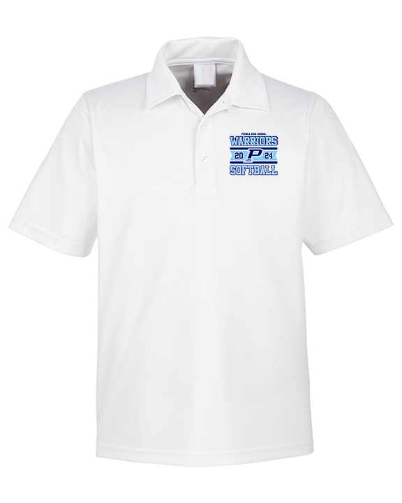 Pueblo Athletic Booster Softball Stamp - Mens Polo
