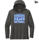 Pueblo Athletic Booster Softball Stamp - New Era Tri-Blend Hoodie