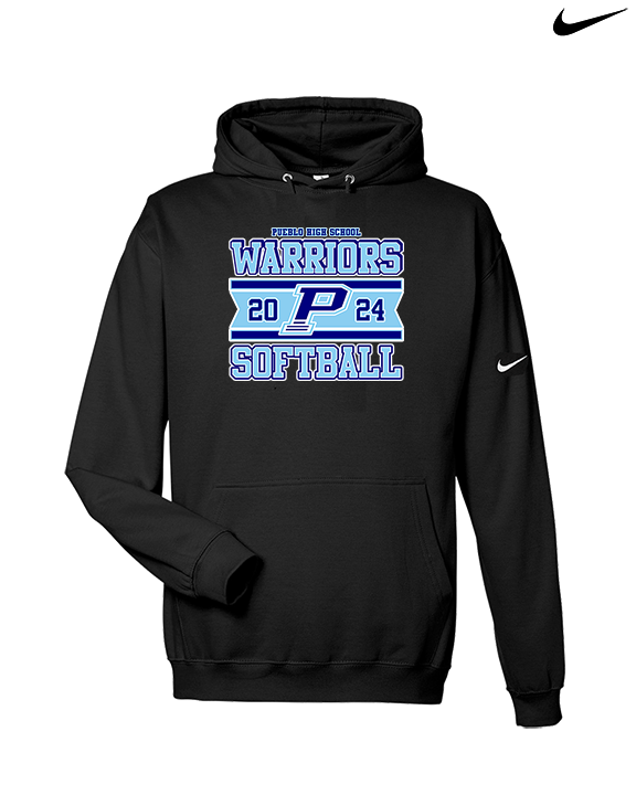 Pueblo Athletic Booster Softball Stamp - Nike Club Fleece Hoodie