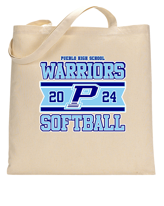 Pueblo Athletic Booster Softball Stamp - Tote