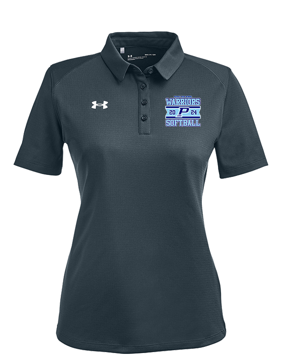 Pueblo Athletic Booster Softball Stamp - Under Armour Ladies Tech Polo