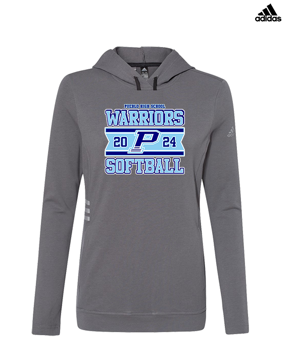 Pueblo Athletic Booster Softball Stamp - Womens Adidas Hoodie