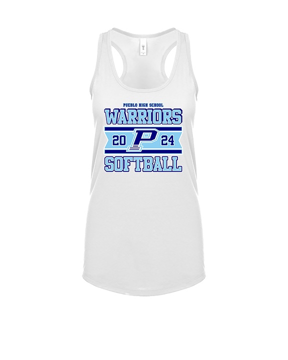 Pueblo Athletic Booster Softball Stamp - Womens Tank Top