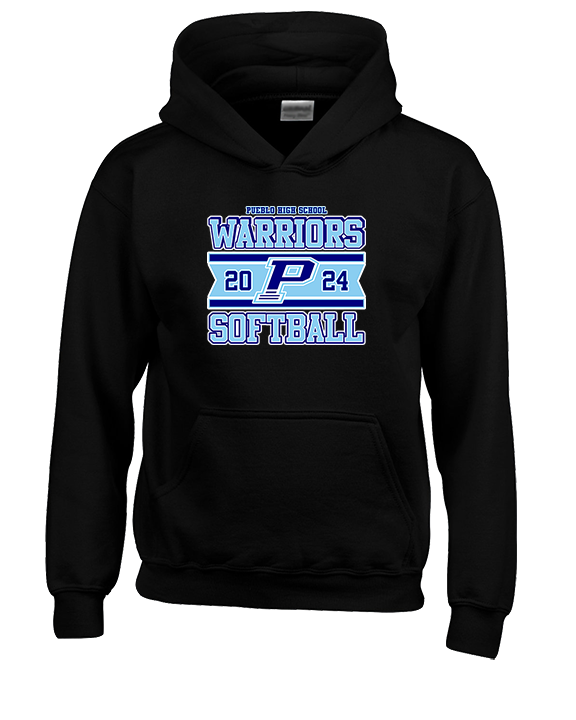 Pueblo Athletic Booster Softball Stamp - Youth Hoodie