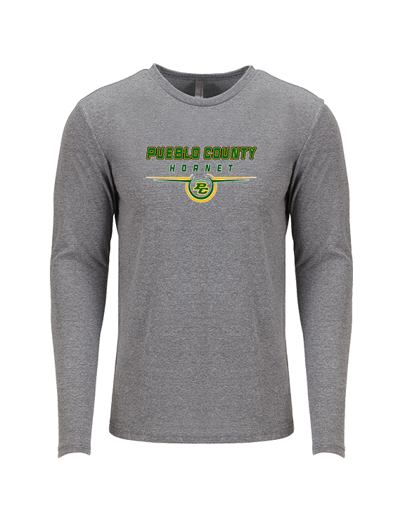 Pueblo County HS Football Design - Tri-Blend Long Sleeve
