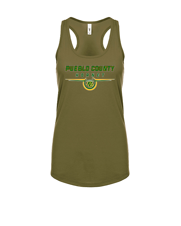 Pueblo County HS Football Design - Womens Tank Top