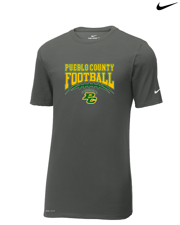 Pueblo County HS Football Football - Mens Nike Cotton Poly Tee