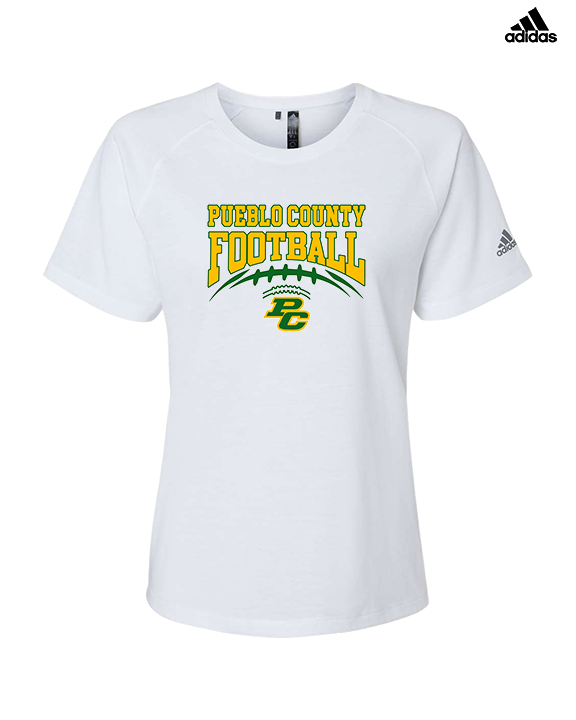 Pueblo County HS Football Football - Womens Adidas Performance Shirt