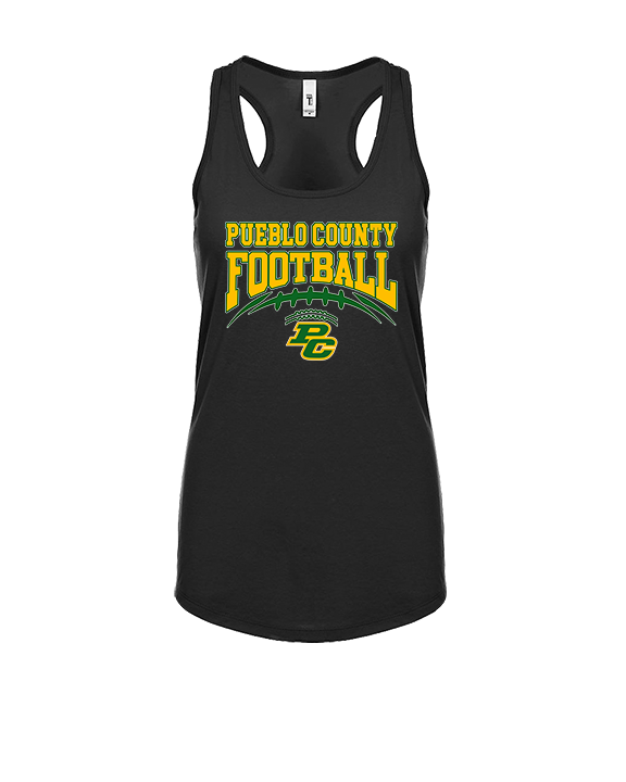 Pueblo County HS Football Football - Womens Tank Top