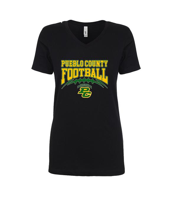 Pueblo County HS Football Football - Womens Vneck