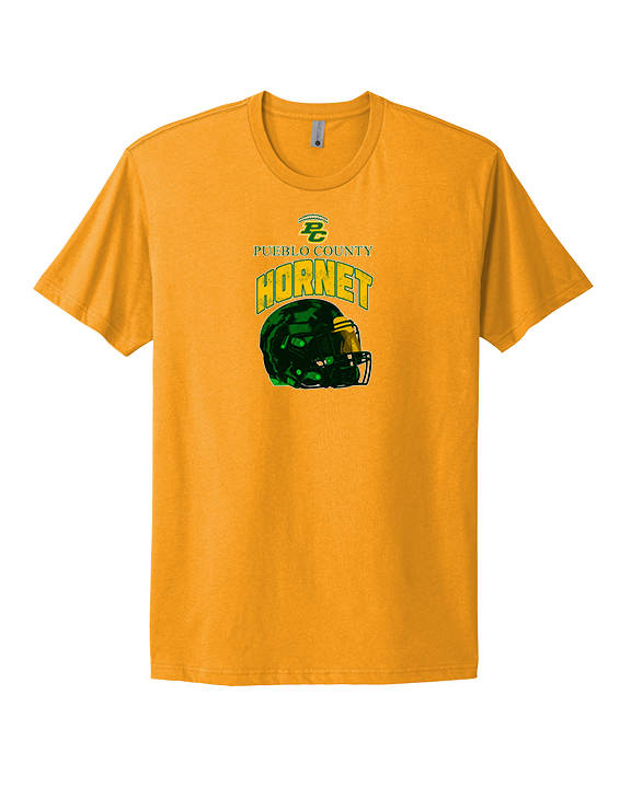 Pueblo County HS Football Helmet - Mens Select Cotton T-Shirt
