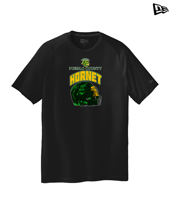 Pueblo County HS Football Helmet - New Era Performance Shirt