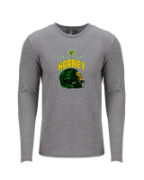Pueblo County HS Football Helmet - Tri-Blend Long Sleeve