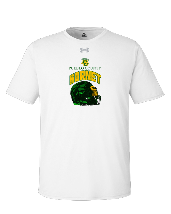 Pueblo County HS Football Helmet - Under Armour Mens Team Tech T-Shirt
