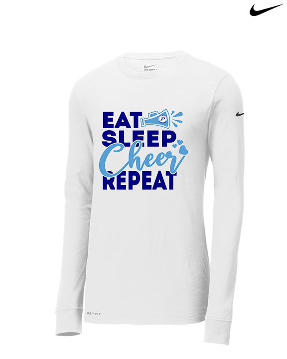 Pueblo HS Cheer Eat Sleep Cheer - Mens Nike Longsleeve