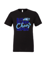 Pueblo HS Cheer Eat Sleep Cheer - Tri-Blend Shirt