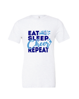 Pueblo HS Cheer Eat Sleep Cheer - Tri-Blend Shirt