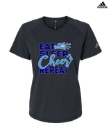 Pueblo HS Cheer Eat Sleep Cheer - Womens Adidas Performance Shirt