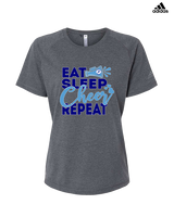 Pueblo HS Cheer Eat Sleep Cheer - Womens Adidas Performance Shirt