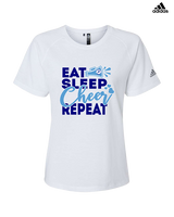 Pueblo HS Cheer Eat Sleep Cheer - Womens Adidas Performance Shirt