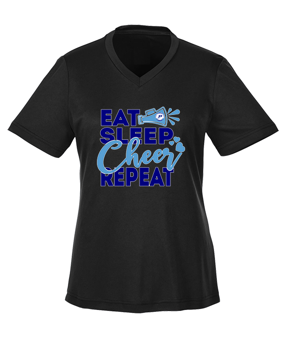 Pueblo HS Cheer Eat Sleep Cheer - Womens Performance Shirt