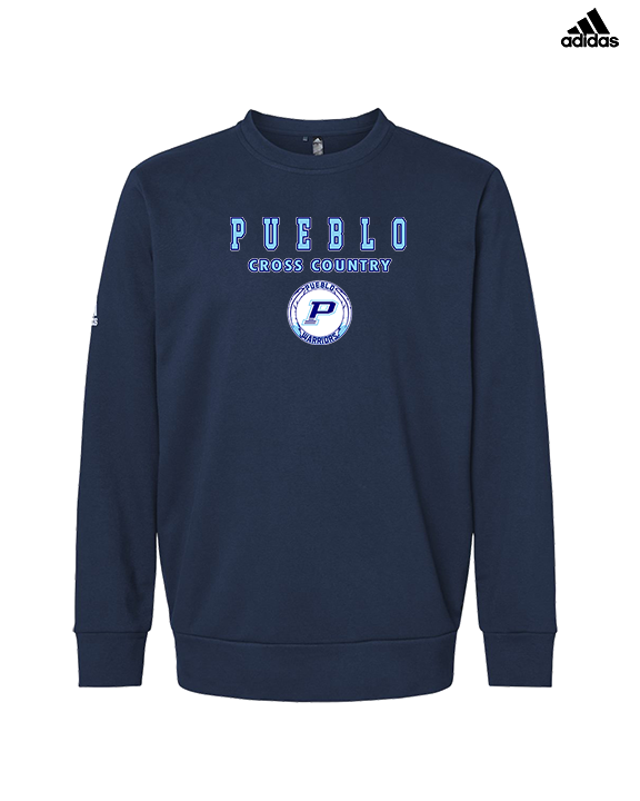 Pueblo HS Cross Country Block - Mens Adidas Crewneck