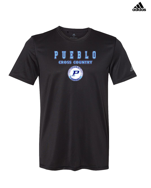 Pueblo HS Cross Country Block - Mens Adidas Performance Shirt