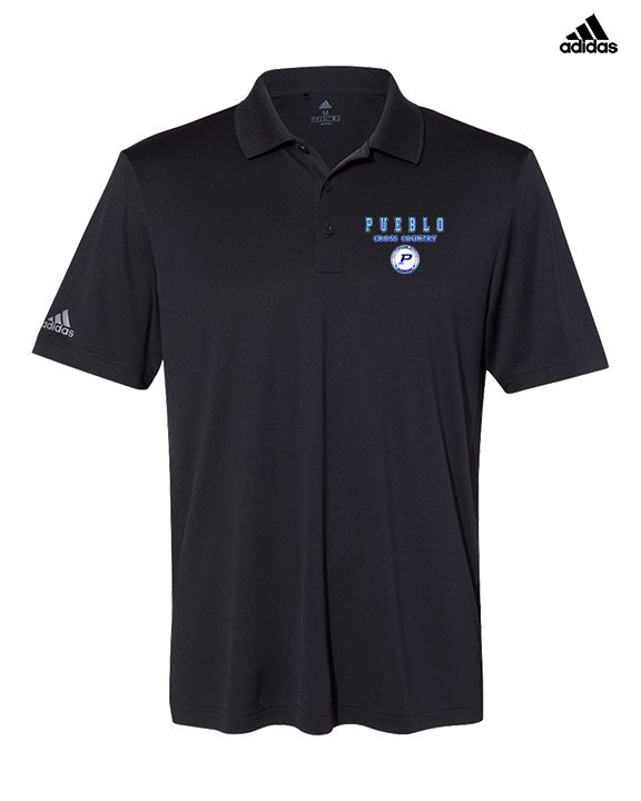 Pueblo HS Cross Country Block - Mens Adidas Polo