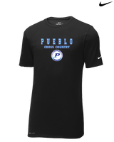 Pueblo HS Cross Country Block - Mens Nike Cotton Poly Tee
