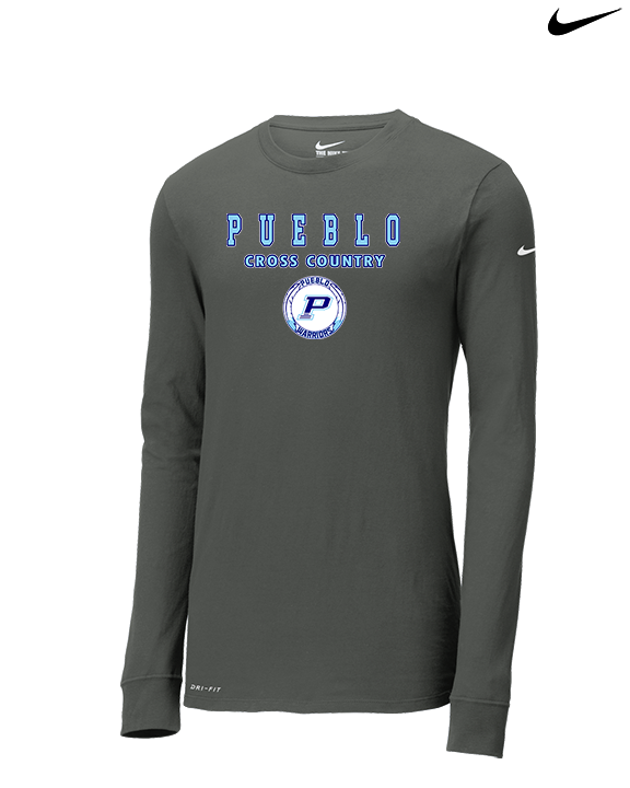 Pueblo HS Cross Country Block - Mens Nike Longsleeve