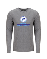 Pueblo HS Cross Country Split - Tri-Blend Long Sleeve