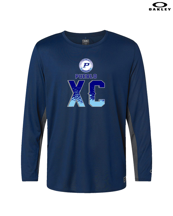 Pueblo HS Cross Country XC Splatter - Mens Oakley Longsleeve