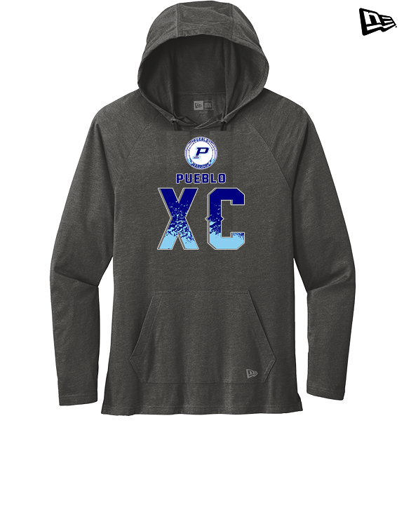 Pueblo HS Cross Country XC Splatter - New Era Tri-Blend Hoodie